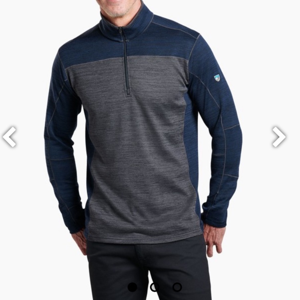 Kuhl Ryzer Quarter Zip Long Sleeve Shirt Size XL